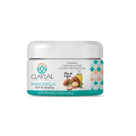 Claylal Professional – Mascarilla con Keratina y Argán 240ml | Tratamiento Anti-Frizz y Reparador | Fortalece, Suaviza y Da Brillo al Cabello Maltratado