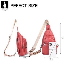 HiChiclife Sling Bag for Women Crossbody Bags for Women Trendy Crossbody purse Fanny Pack Chest Bag for Travel