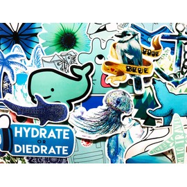 15 Random Hydrate or Diedrate Stickers Water Bottle Laptop Phone