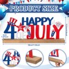 MiniInflat Happy 4th of July/Patriotic Metal Sign Rustic Table Decor