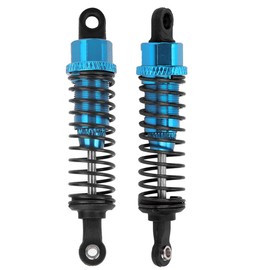 VBESTLIFE 2pcs 1/16 Remote Control Car Shock Absorber Spring, Portable Metal Shock Absorber Damper for 1:16 RC Car 70 mm (Blue)