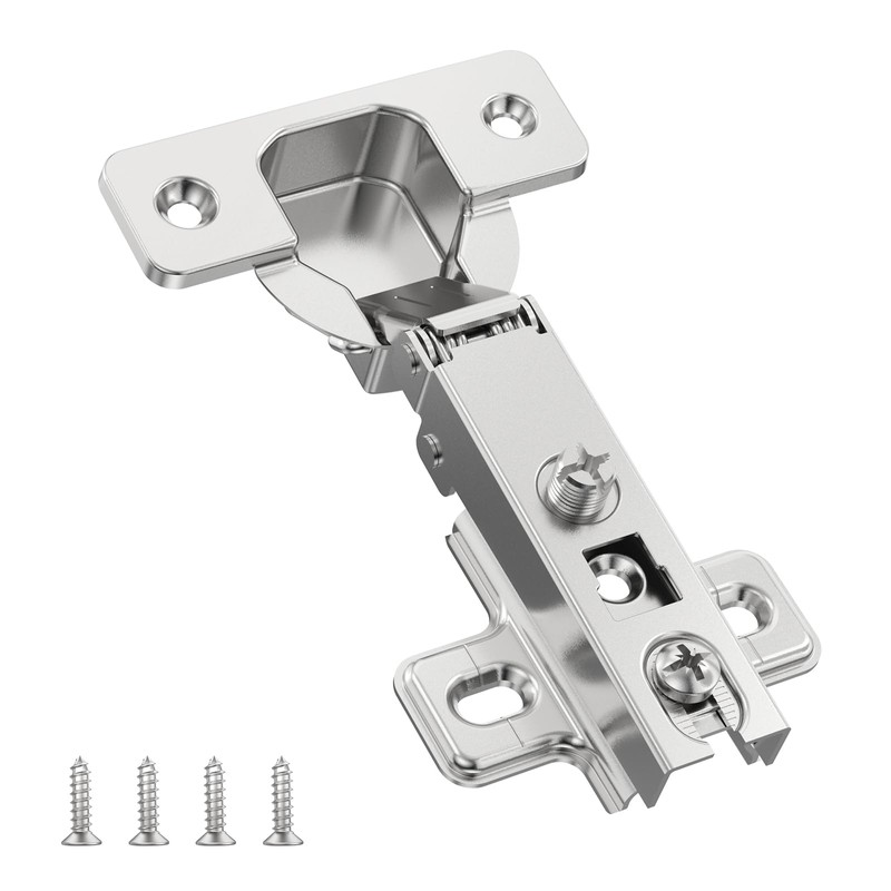 Chibery 50 Pack Full Overlay Cabinet Hinges, Regular Standard Closing,