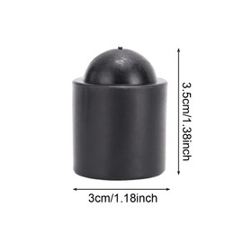 SquEqu 12 Pack Billiard Cue Butt End Protector Cap Shockproof Rod Bottom Rubber Protective Cover for Snooker Pool Cues Stick Protection Billiards Accessories