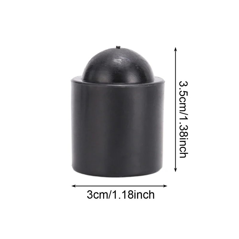 SquEqu 12 Pack Billiard Cue Butt End Protector Cap Shockproof