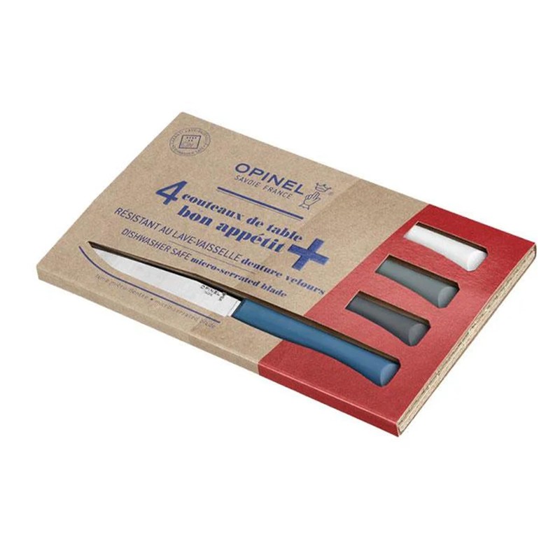 Opinel Set of 4 Bon Appetit+ Dishwasher Safe Serrated Steak