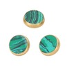 3 Pcs Trumpet Valve Cap Embedded Green Standard Metal Finger