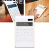 Solar Calculator, Lcd Display Easy To Read Slim Elegant Desk