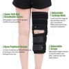 Hinged Knee Brace with Side Stabilizers ROM Knee Support Adjustable