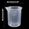Waziaqoc 100ml/3.4oz Plastic Graduated Beaker (3 Pack), Transparent PP Measuring