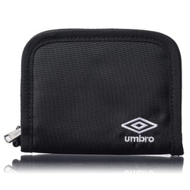 Umbro Men's Round Zip Bifold Wallet, black