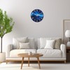 Glass Wall Clocks Battery Operated 14 Inch Modern Abstract Wall