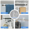 ANDGOO 10 Pack No Drill Curtain Rod Brackets, Renter Friendly