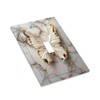 Wpshijia Light Switch Cover Plate Gold White Butterfly Luxury Abstract