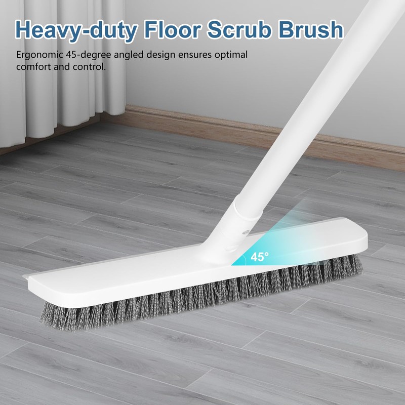SetSail Floor Scrub Brush with 48-Inch Long Adjustable Handle 2