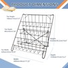 NEESEEYEE Wire Magazine Rack with 4 Open Tiers,Book Signing Rack,Wire