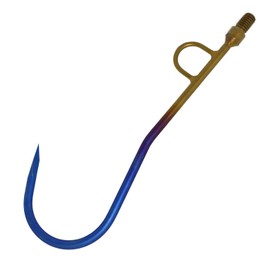 64 Titanium Large Triangle Pyramid Gaff Anodized Rainbow Ultra Light 6.5 oz