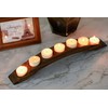 Wood Bridge Candle Stand, Tea Light Arch Holder, 7 in