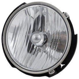 FITRITE AUTO PARTS New Front Right Passenger Side Halogen Head Lamp Assembly For 2007-2018 Jeep Wrangler, Without Harness, Without Leveler Motor CH2503175 55078148AA