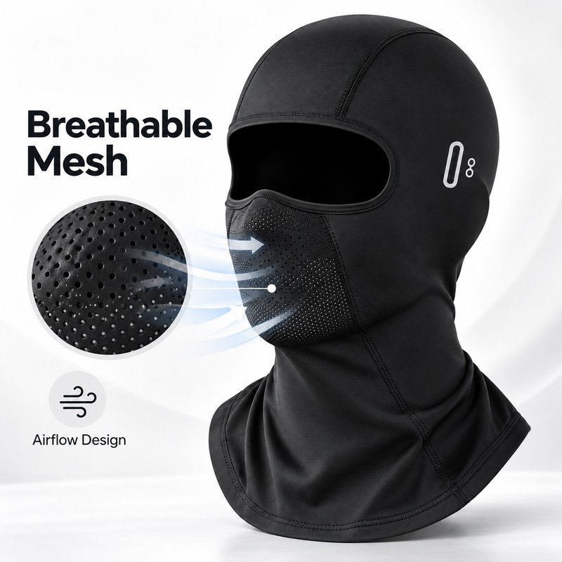 Motorcycle Balaclava Face Mask for Riding – Breathable, Quick-Drying Full