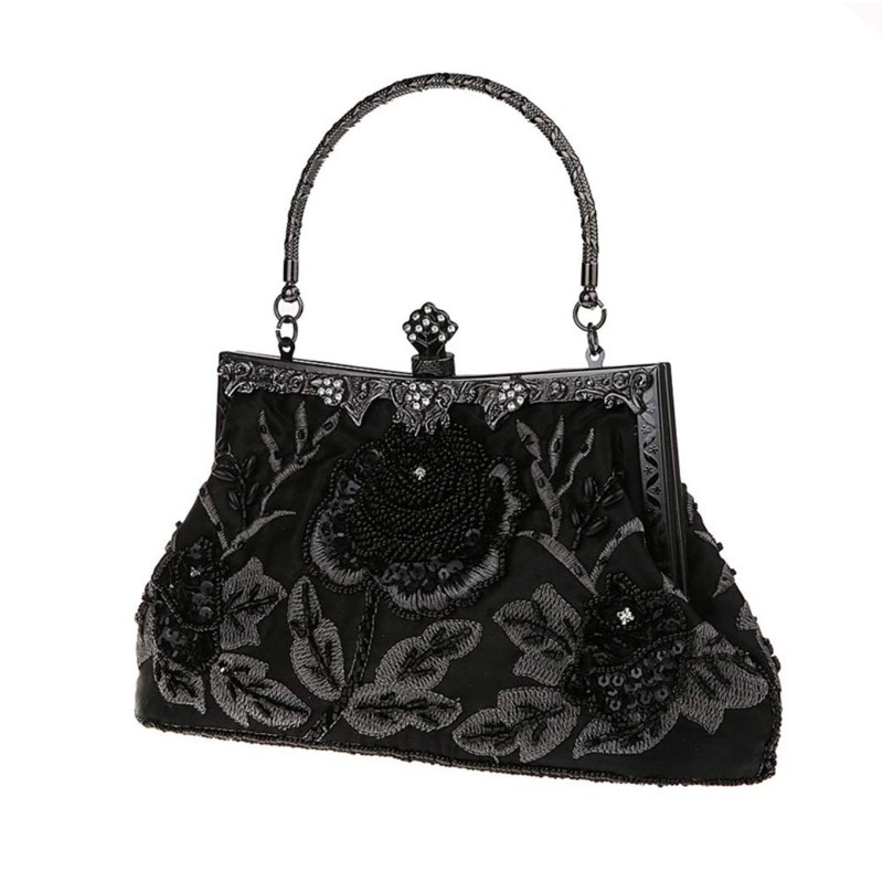 Ro Rox Marie Clutch Bag 1920s Peaky Blinders Beaded Vintage