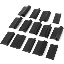 CYTGOUPER 14PCS Rubber Sanding Block Set,Black Contour Sanding Grips for Detail Angle Work,Flexible Contour Sanding Pads for Polishing Automobiles Metal Surfaces Woodworking Tools