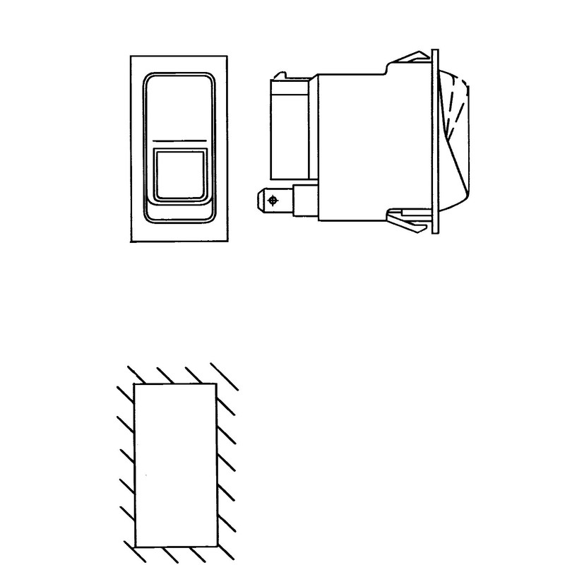 HELLA 6HH 004 570-591 Hazard Light Switch - 24V -
