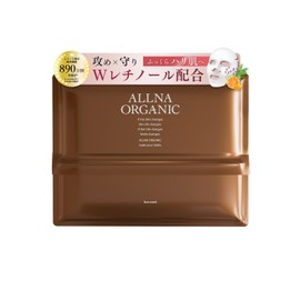 【For skin with less noticeable pores】ALLNA ORGANIC Face Pack Facial Mask [with plant aroma fragrance] Additive-free Pack for face Daily use Organic cotton used Moisturizing (Normal・Retinol) Large