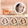 Benbilry 9" Large Size Wall Mounted Lighted Makeup Vanity Mirror,
