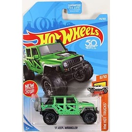 Hot Wheels 2018 50th Anniversary HW Hot Trucks '17 Jeep Wrangler 176/365, Green