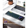 Samsers Foldable Bluetooth Keyboard with Touchpad, Full-Size Wireless Folding Keyboard