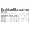 Drahtseile24 Wire Rope Set with 8 x Wire Rope Clips