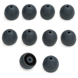 Shure EASFX1 Gray Soft Flex Sleeves, Medium, 10 Pack (5 Pairs), Replacements for E1, E3, E4, E5, SCL3, SCL4, SCL5, SE110, SE210, SE310, SE420, SE530, SE115, SE215, SE315, SE425, SE535 (EASFX1-10M)