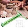 Fdit Clay Extruder Rotary Squeezer Soft Clay Squeezing Gun Stainless