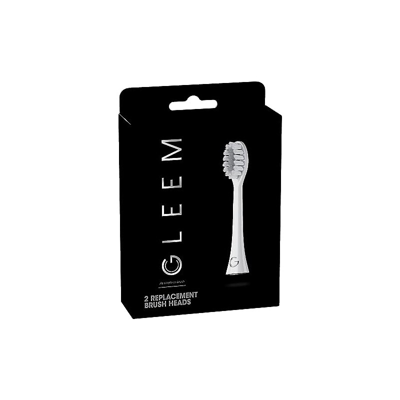 Gleem Cabezal de recambio para cepillo de dientes, 2 unidades,