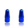 Blue presta Bike dust caps lightweight metal cycle valve caps
