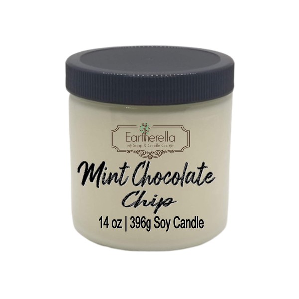 MINT CHOCOLATE CHIP Soy Wax 14 oz. Jar Candle |