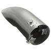 C-FUNN Chrome 60 mm Car Curved Tailpipe Exhaust Bumper Trim