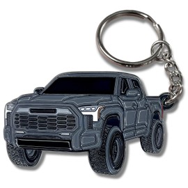 FOUR WHEEL BEAST Tundra Accessories Metal Tundra Keychain 2024 2023 - Key Ring Fob Cover Ring Key Chain Toy Gift Truck (Magnetic Gray)