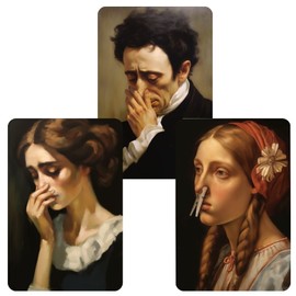 YJ PREMIUMS 3PC Funny Bathroom Wall Decor Art Sign | Fun Guest Painting Bathrooms Toilet Home Midcentury Classical Vintage Pictures Decors Signs Quirky Weird Unique Big Humor Gift Decorations Gifts