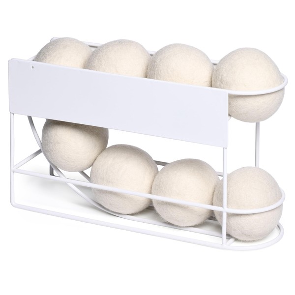 Weculop Dryer Ball Holder with Magnetic Back for Laundry Room