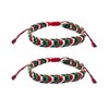 KSBBHDS Pack of 2 Braided Bracelets, Palestinian Style Bracelets, Adjustable