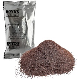 Boyd's Coffee Sumatra Ground Coffee, Medium Dark Roast, Portion Packs, 3 Ounce (Pack of 40)