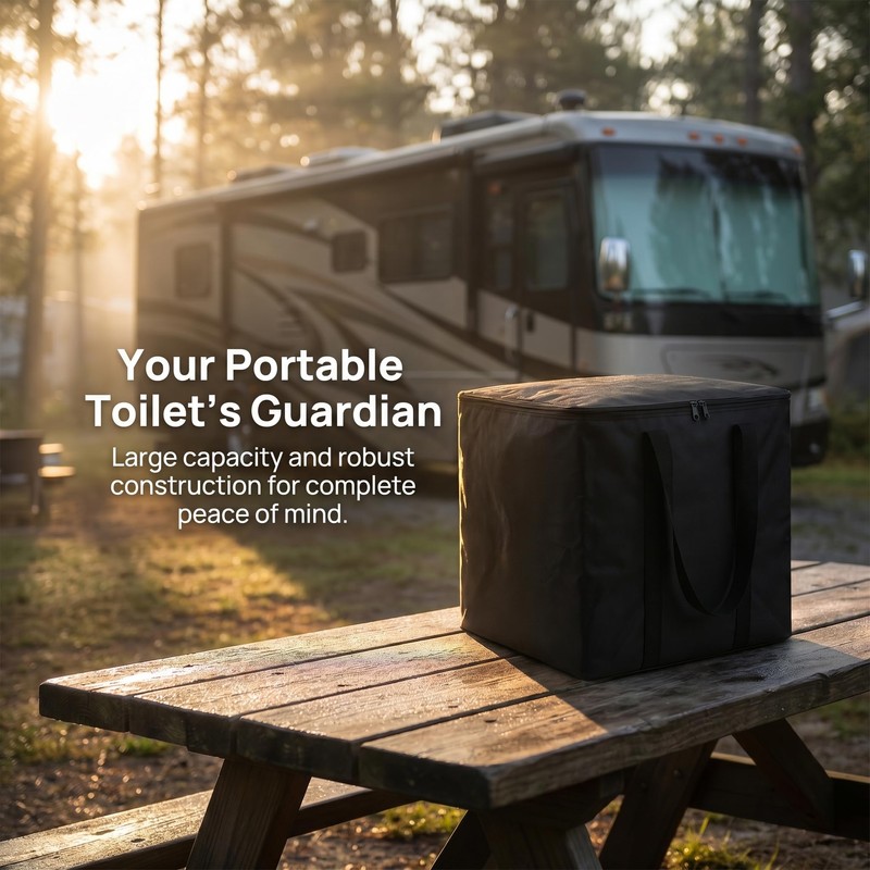 Xygobla Camping Toilet Storage Bag Zip Cover