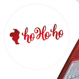Huuraa Sticker Santa Claus Ho Ho Ho Sticker 10 cm with Motif for Christmas Gift Idea for Friends and Family