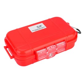 VGEBY Waterproof Storage Case, Lightweight Hard Case, Shockproof, Wear Resistant, Airtight, Carry Box, Red