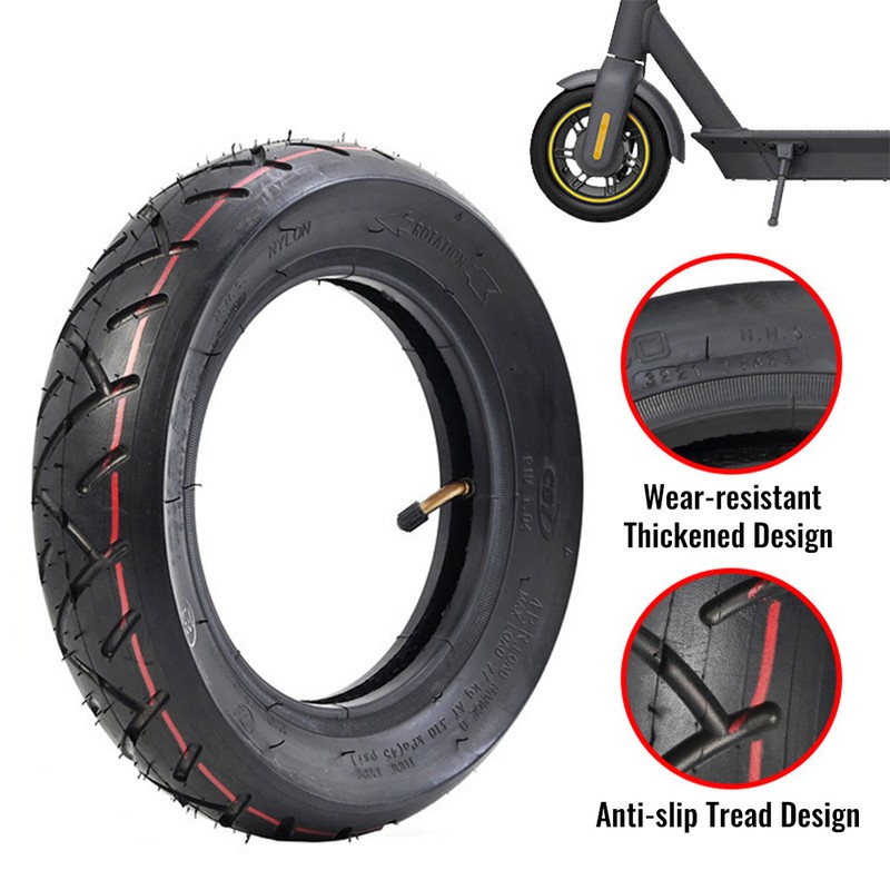10 Inch 10x2.50 Tire Pneumatic Outer Tyre Compatible for Kugoo