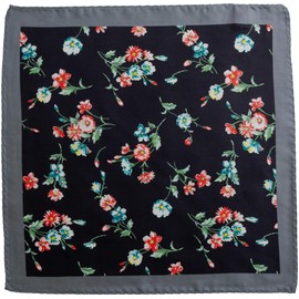 SIL-VENDER 100% Silk Handkerchief, Silk Handkerchief, 11.8 inches (30 cm), Square Gift, Women's, Women's, Simple, Brand, Pattern, Dot, Formal Gift, Mother's Day, Birthday, White Day, Celebration