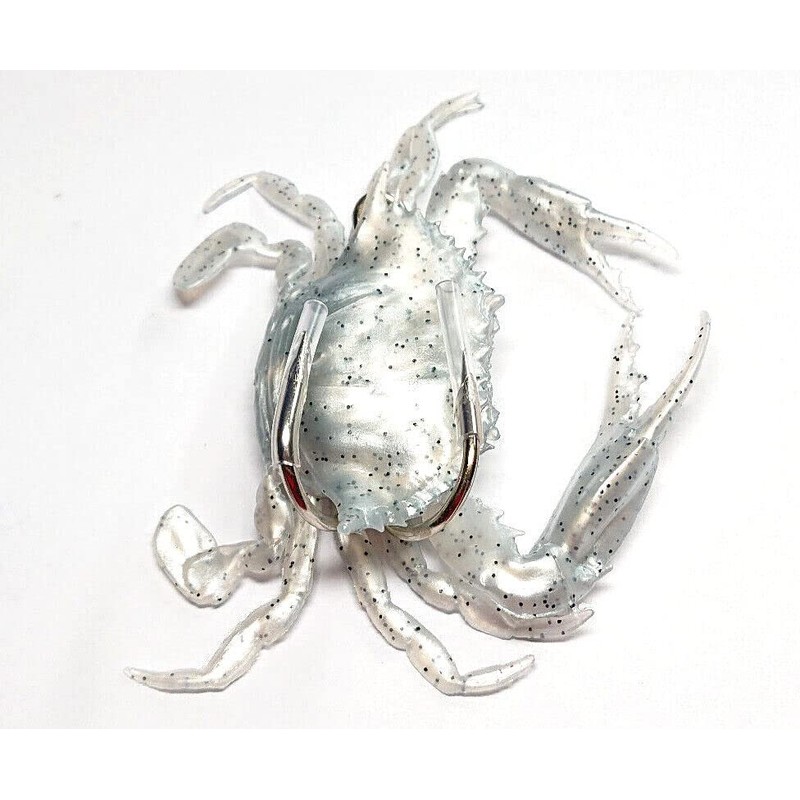 Soft 3D Crab 100mm 19g 4/0 Double Hook Wreck Jig