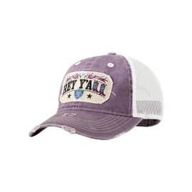 ARIAT Ladies Distressed Cap, Dark Purple