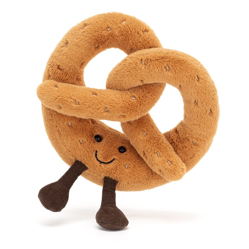 Jellycat Amuseables Pretzel Stuffed Toy, 7 inches - Food Plush
